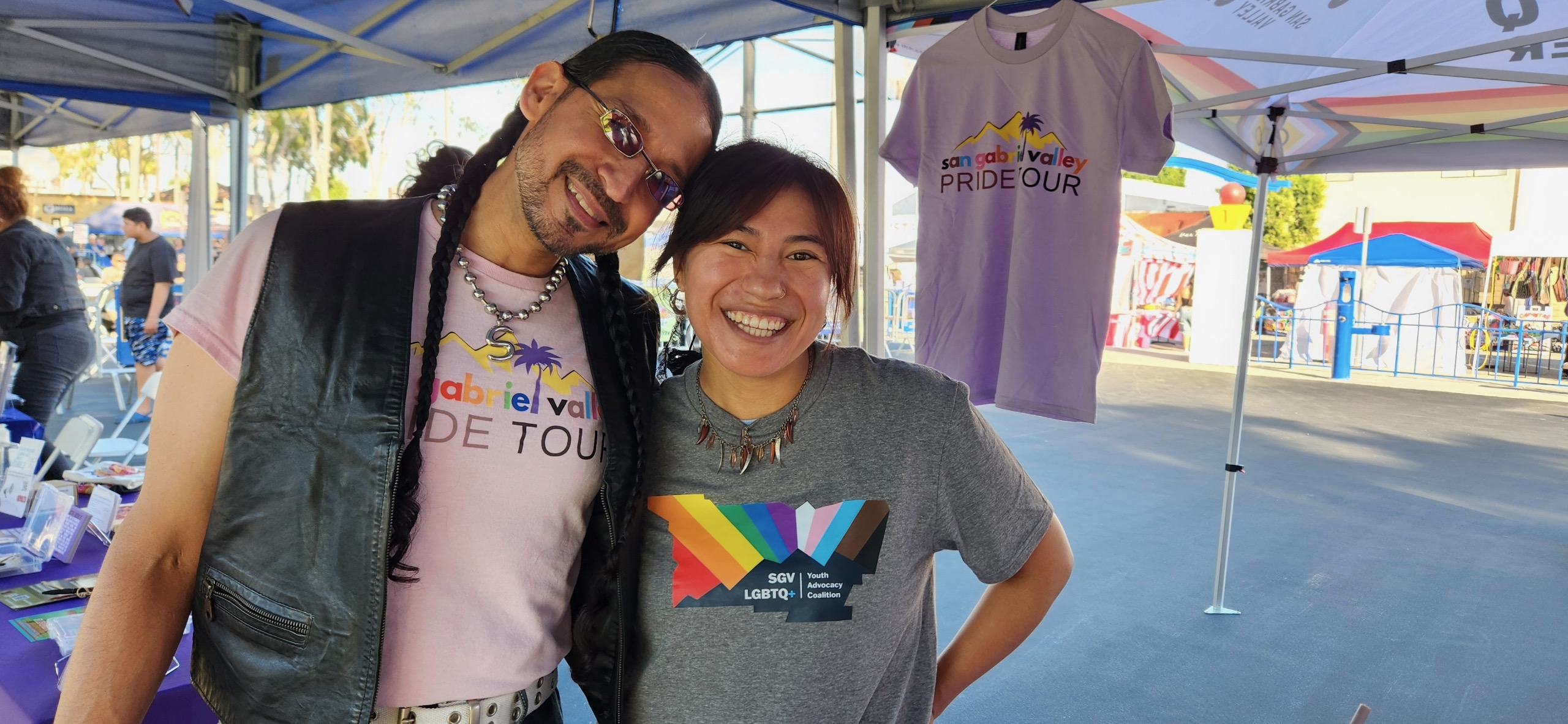 SGV logo on a t-shirt