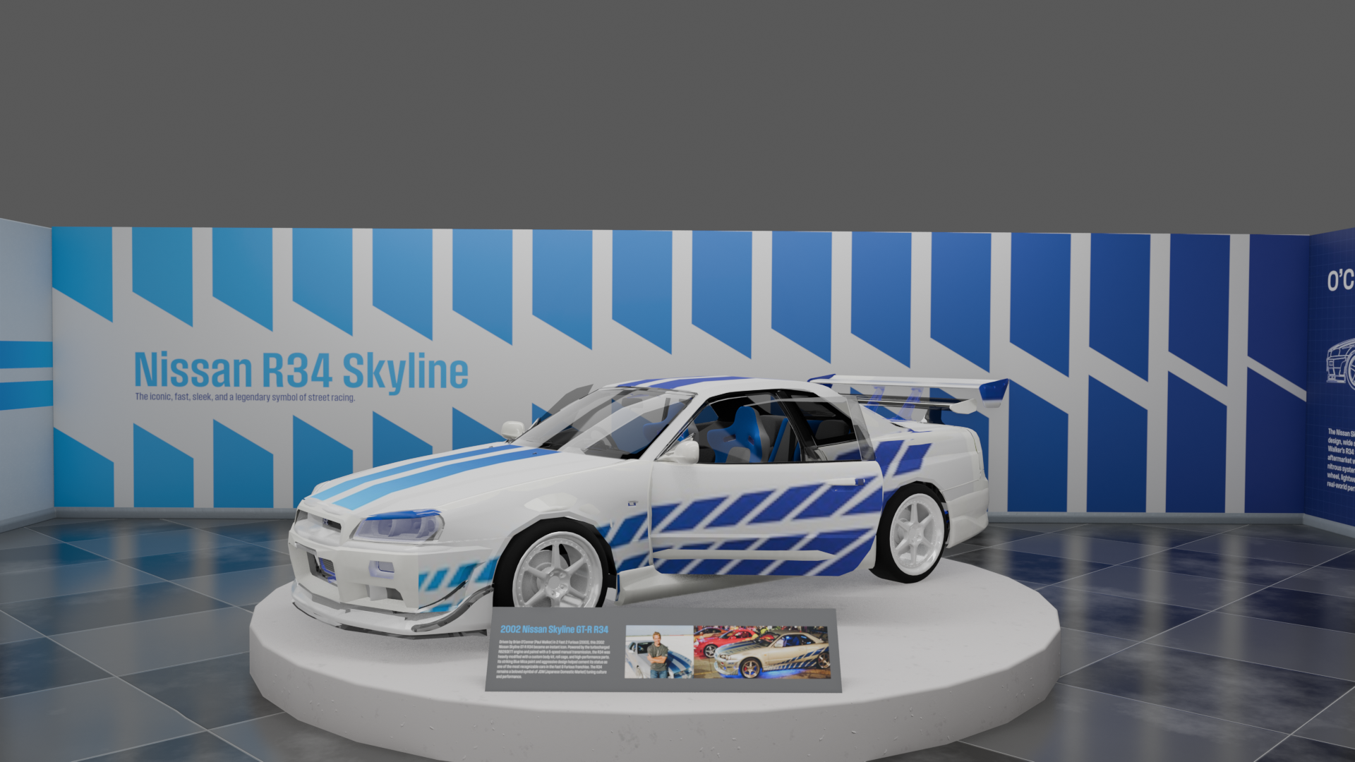 Nissian Skyline on display 